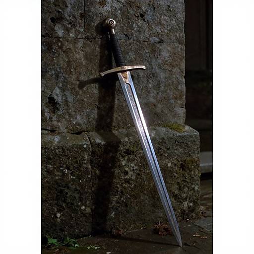 1980s Dark Fantasy Sword Scene