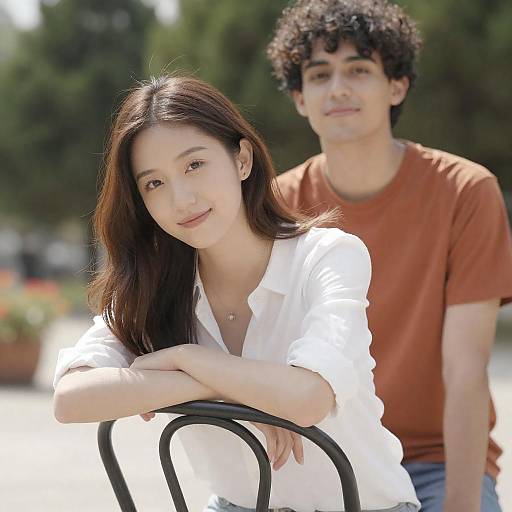Young Couple Outdoors in Daylight