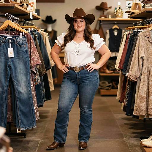 Plus Size Western Wear Boutique Scene
