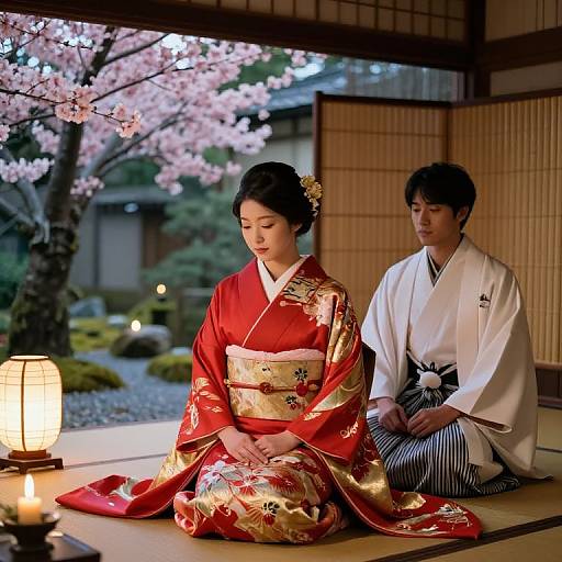 Traditional Japanese Tea House Wedding