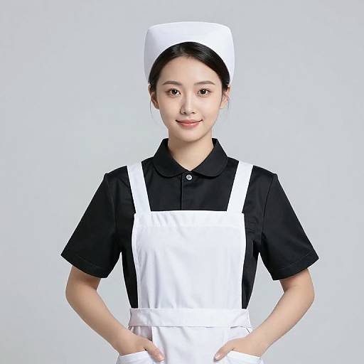 Female Nurse in Classic Uniform