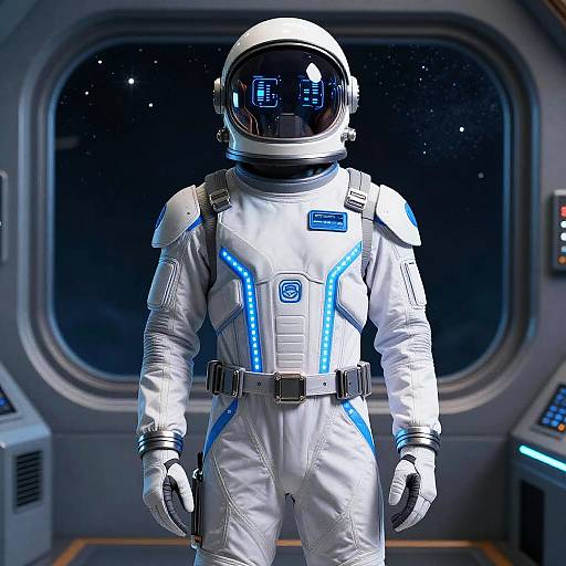 Interstellar Pilot Futuristic Uniform Design