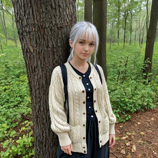 Sophisticated Woman in Nature