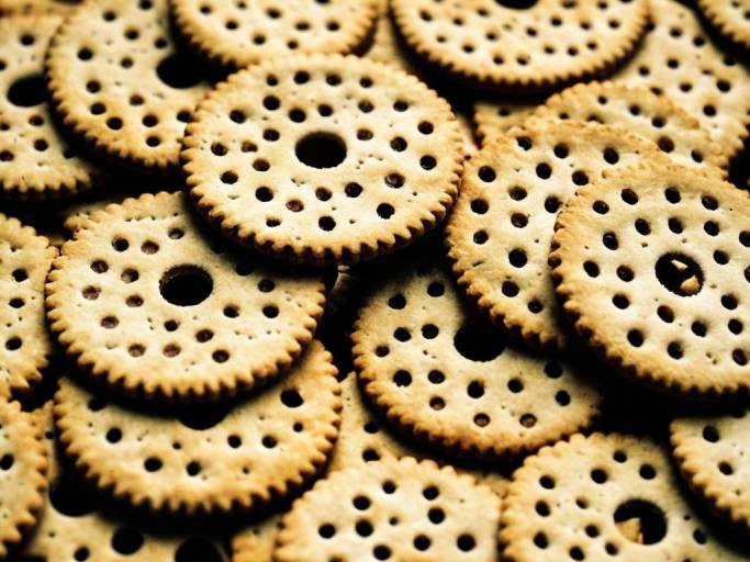 Textured Biscuits Wallpaper Close-Up