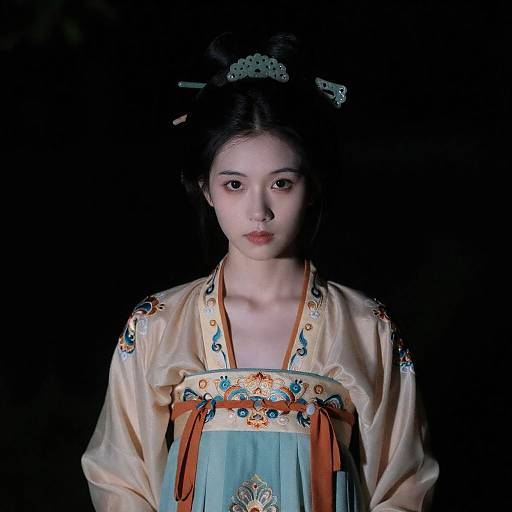 Intricate Tang Dynasty Character Portrait