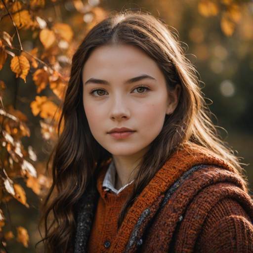 Vivid Autumn Portrait of a Teen Girl