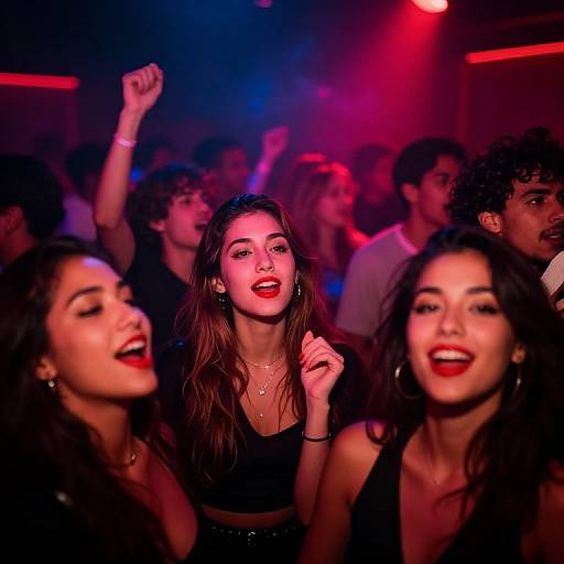 Vibrant Strip Club Dance Scene