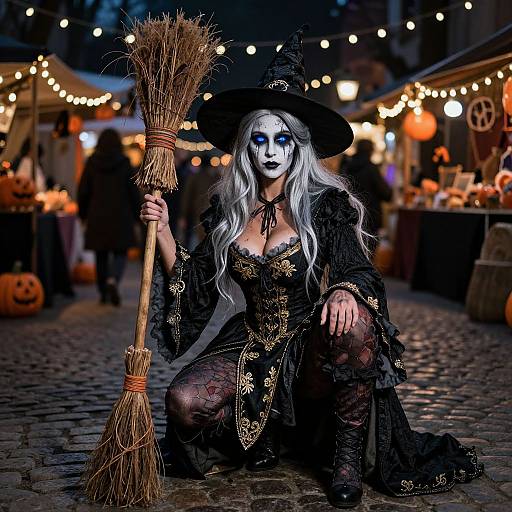 Regal Witch in Vintage Halloween Market
