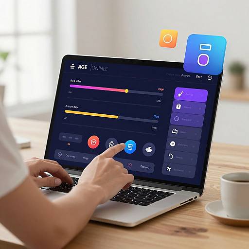 Modern Age Filter UI with Vibrant Sliders