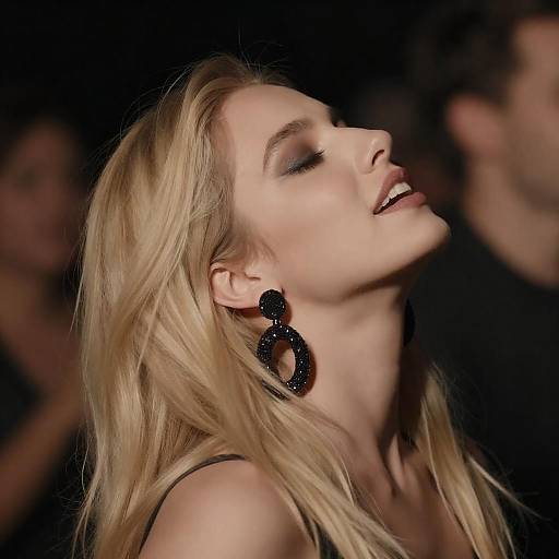 Dramatic Portrait of Blonde Woman