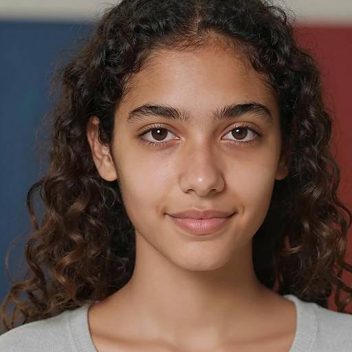 Portrait of a Young Woman Smiling