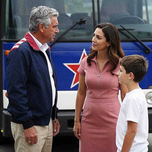 Family Interaction by a Star-Decal Bus