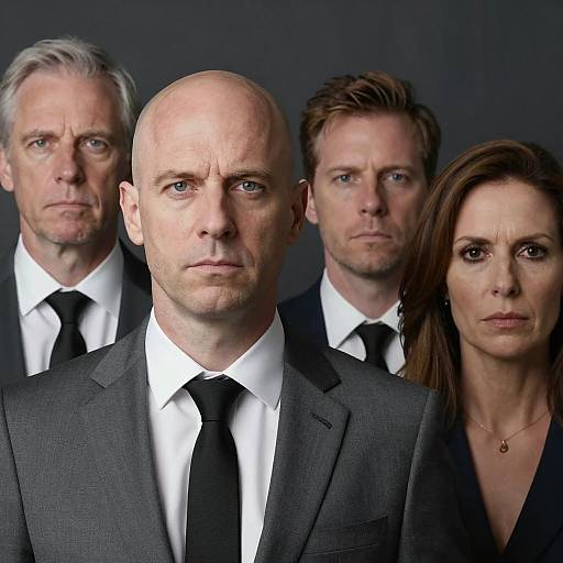 Serious Business Team Portrait