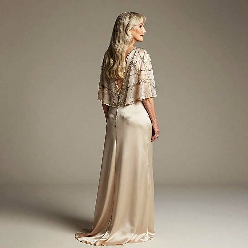 Elderly Woman Layered Straight Hair Editorial