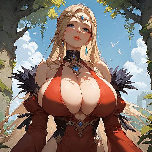 Maroon Enchantress at Forest Castle