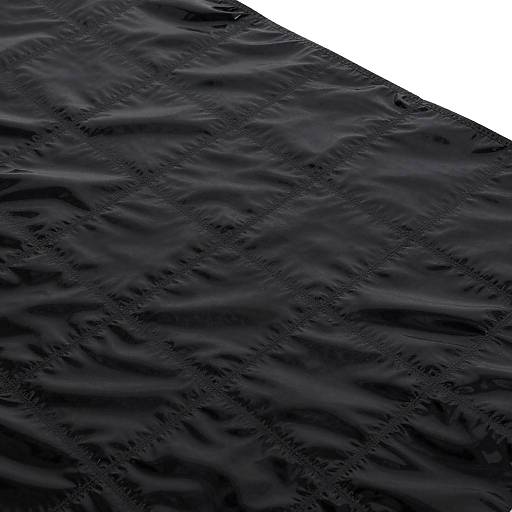 Shiny Black Latex Grid Close-Up