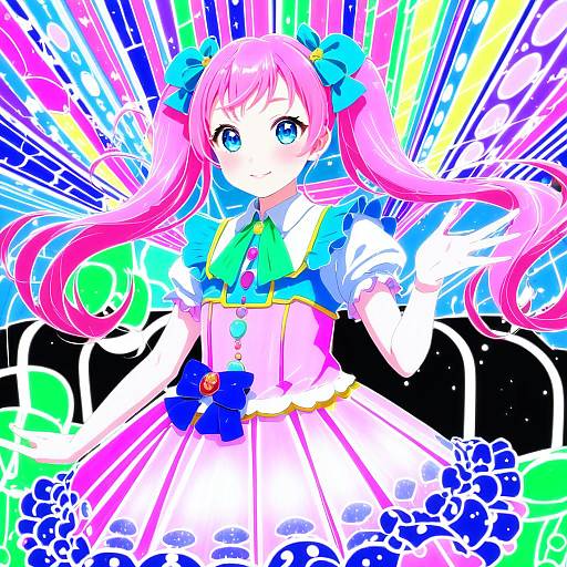 Illustration of Amahane madoka, aikatsu! (series) in the style of Byte (allbyte)