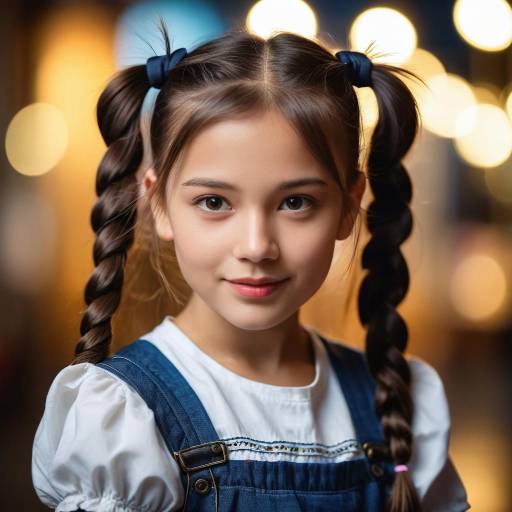 Playful Young Girl in Dramatic Illumination Playful Young Girl in Dramatic Illumination