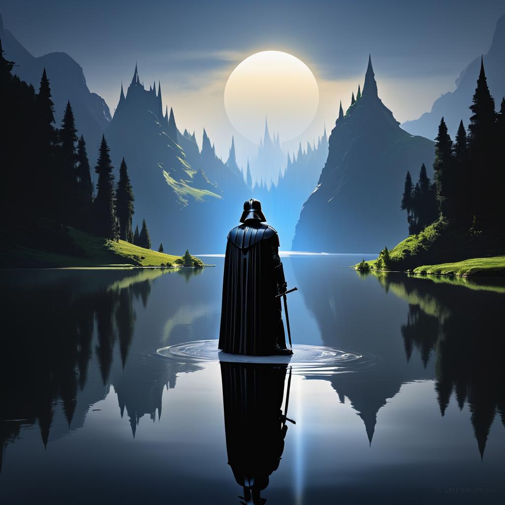 Darth Vader as Aragorn in Middle-earth