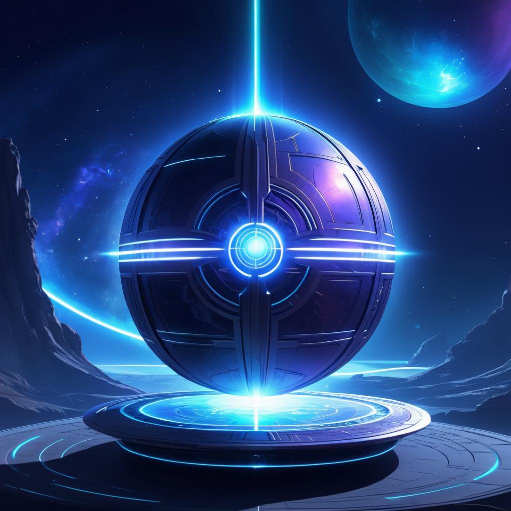 Celestial Orb: Sci-Fi Adventure Concept Art