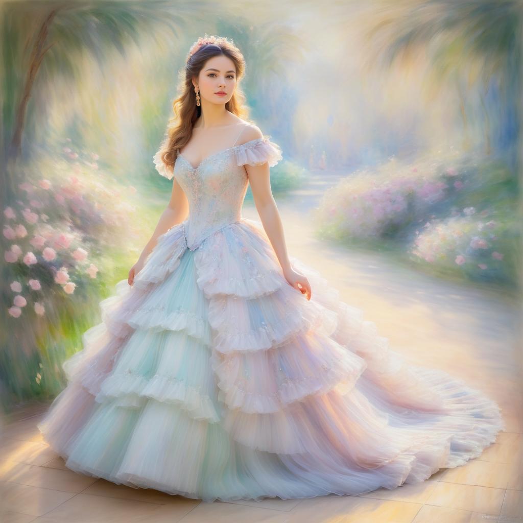 Romantic Impressionist Princess in Pastels