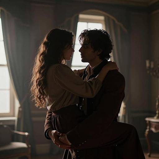 Intense Silhouette in Victorian Setting