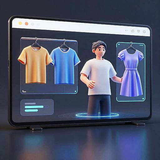 Futuristic Virtual Wardrobe Management