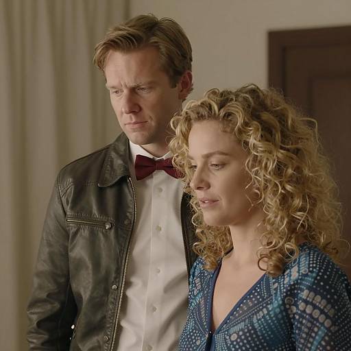 Warm Indoor Scene with Two People