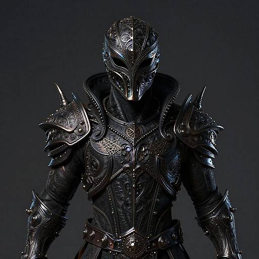Arcane Death Knight in Ornate Alien Armor