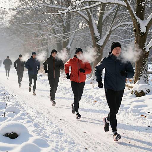 Winter Cross-Country Training Session