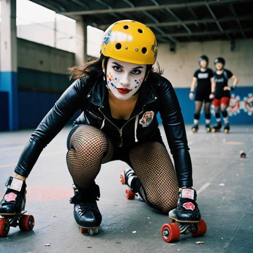 Defiant Roller Derby Star on Pavement