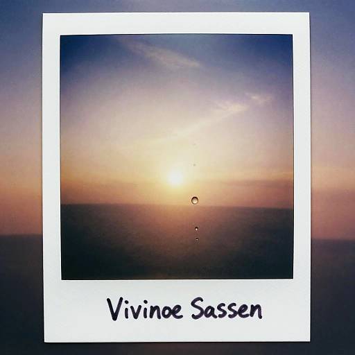 Luminescent Droplets Polaroid Photo