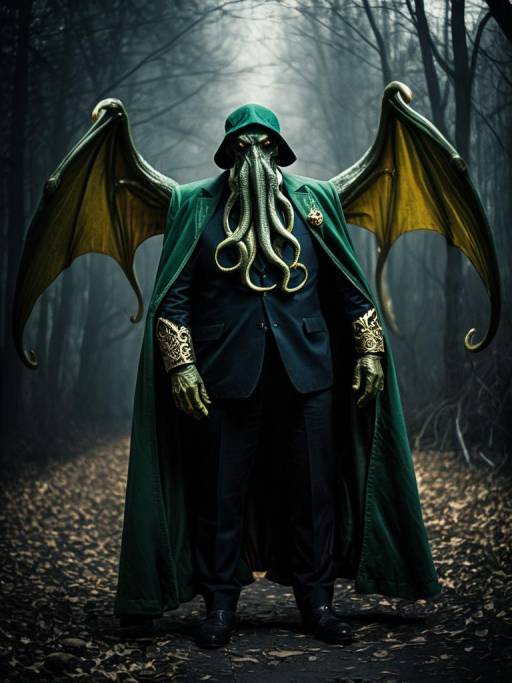Realistic Man in Cthulhu Cosplay