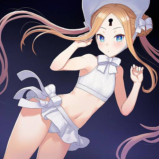Illustration of Abigail williams (swimsuit foreigner) (fate), fate (series) in the style of Itou (onsoku tassha)