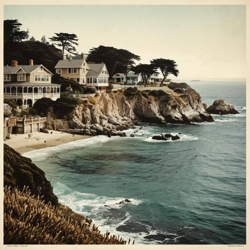 Vintage Monterey Travel Poster Design