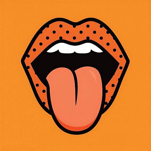Bold Pop Art Lips Poster