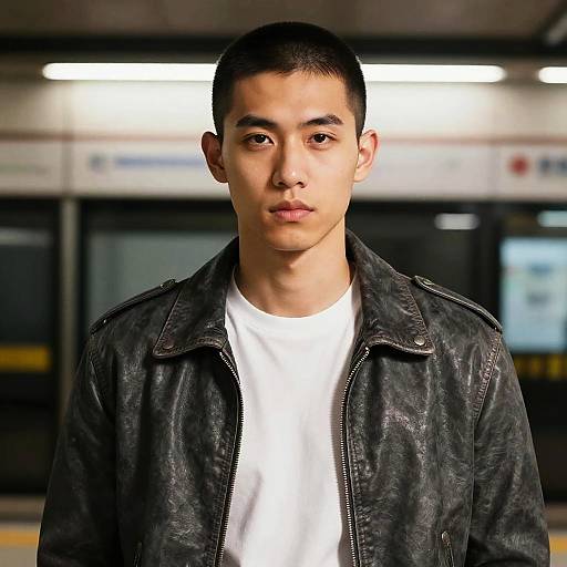 Edgy Metro Portrait of Young Man