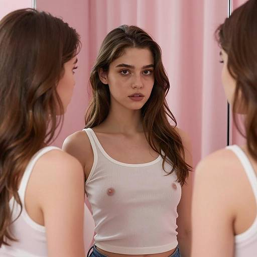 Reflective Portrait of a Young Woman