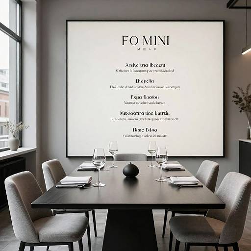 Chic Modern Urban Loft Dining