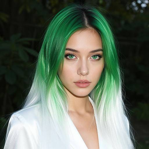 Realistic Woman Portrait in Wild