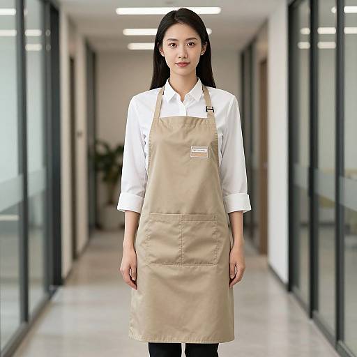 Workwear Office Woman in Apron