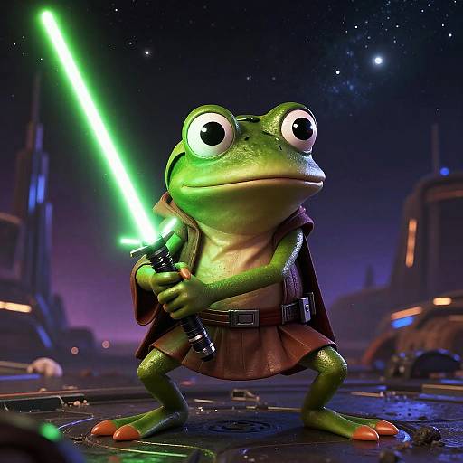 Pepe the Frog Jedi Mashup