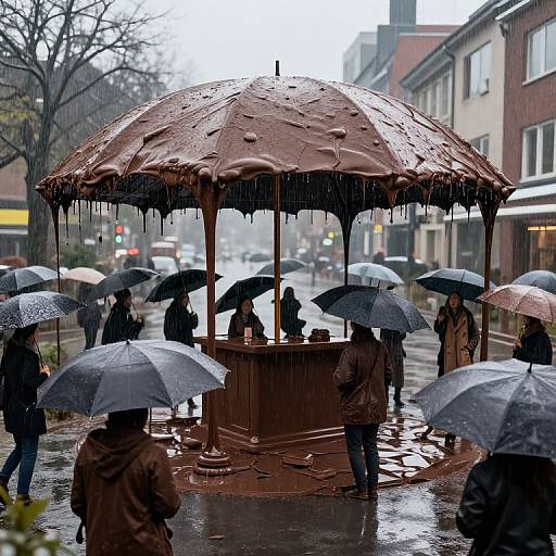 Chocolate Downpour Umbrella Convention
