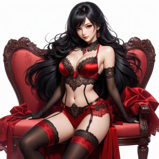 Elegant Solo Portrait of a Seductive Beauty Elegant Solo Portrait of a Seductive Beauty