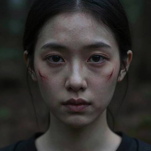 Eerie Portrait with Hunter Eyes