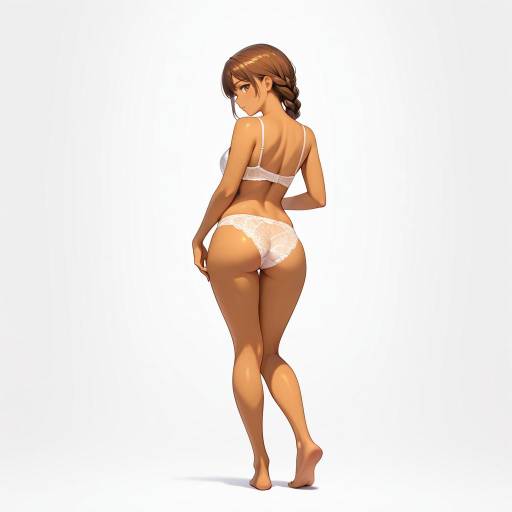 Elegant Woman in Lingerie Portrait Elegant Woman in Lingerie Portrait