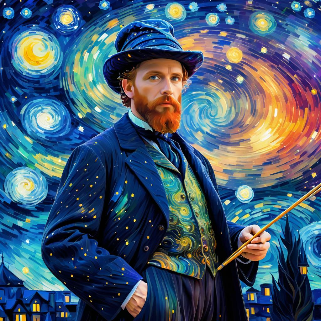 Vincent van Gogh as an Impressionist Wizard