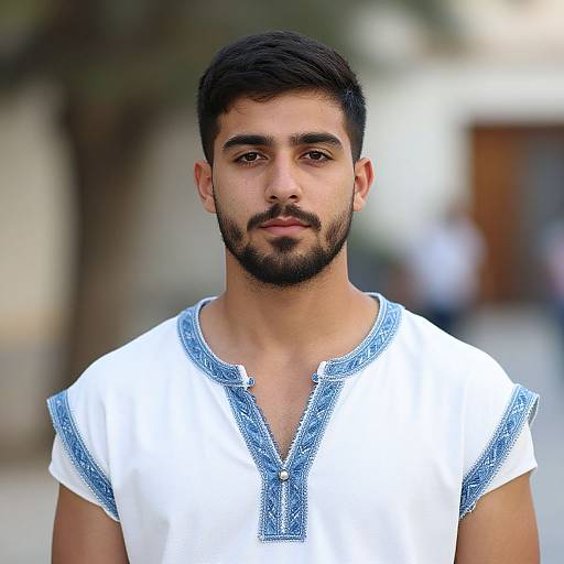 Realistic Greek General Male Portrait