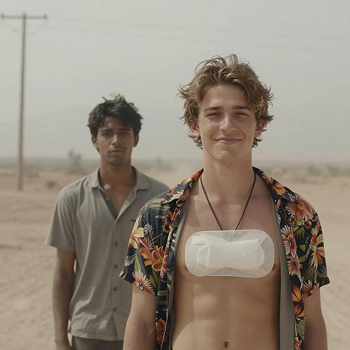 Charming Portrait in a Hazy Landscape