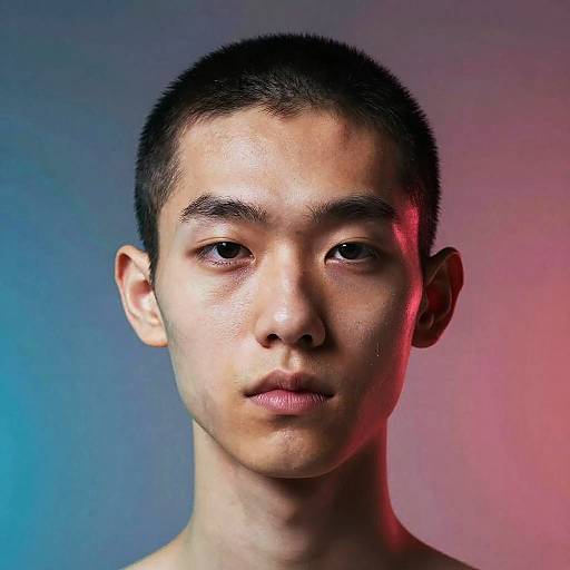 Futuristic Skinny Face Digital Art